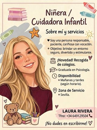 NIÑERA - RECOGIDA ESCOLAR (Sevilla)