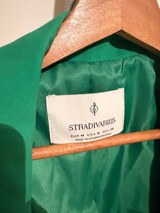 Chaqueta Stradivarius Verde Talla M