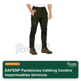 Pantalones Trekking Hombre Impermeables Térmicos talla M