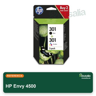 Cartuchos Multipack Tinta Negra y Color HP Envy