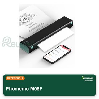 CON TARA - Impresora Portátil Phomemo M08F Térmica