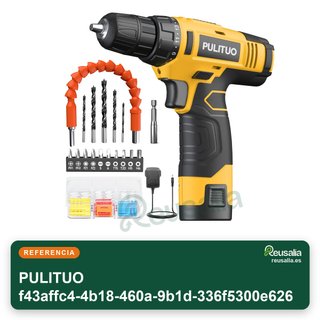 Taladro Inalámbrico PULITUO 12V Compacto Ligero