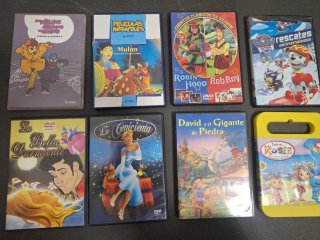 Lote de 8 Películas Infantiles en DVD