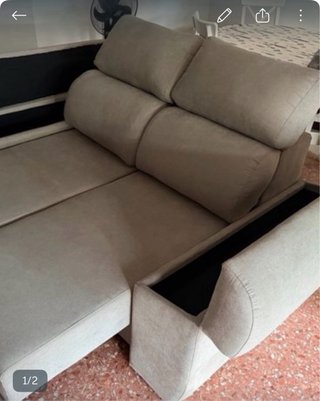 Divano HUREN 2 posti taupe