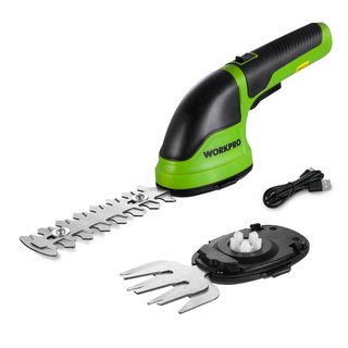 Tijeras Cortacésped WORKPRO y Cortasetos 2 en 1