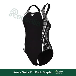 Traje Baño Arena Swim Pro Back Graphic Mujer una talla 44