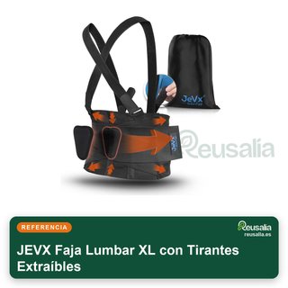 Faja Lumbar JEVX XL con Tirantes Extraíbles
