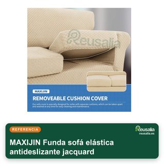 Fodera elastica antiscivolo in jacquard per divano a 3 posti