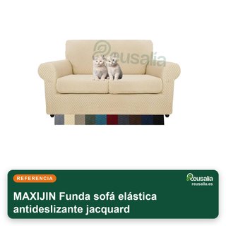 Fodera elastica antiscivolo in jacquard per divano a 3 posti