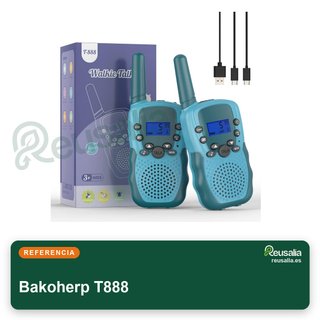 Walkie Talkie Bakoherp Niños Recargable Aventura