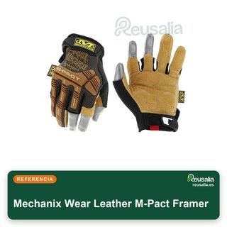 Guantes Mechanix Wear Leather M-Pact Protección