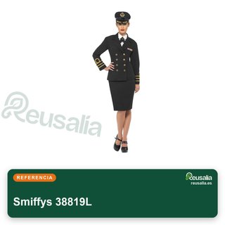 Disfraz Smiffys Oficial Marina Mujer Negro talla L