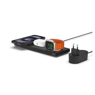 CON TARA - Cargador Inalámbrico Belkin Rápido Portátil Apple