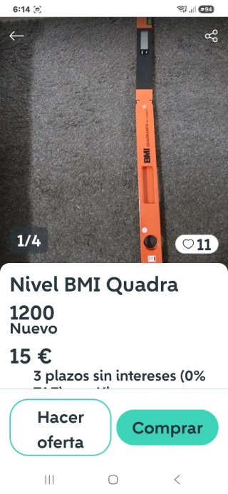 Nivel BMI Quadra 1200
