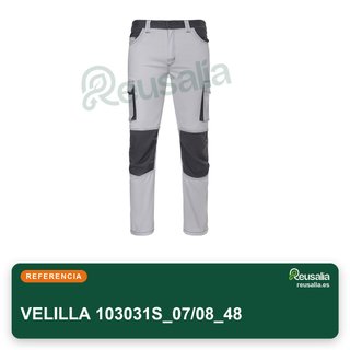 Pantalón VELILLA Stretch Bicolor Trabajo Unisex talla 48