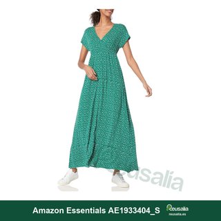 Vestido Largo Amazon Essentials Entallado Mujer talla L