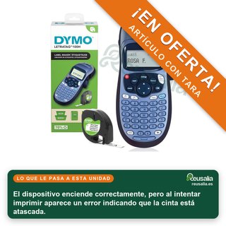 CON TARA - Etiquetadora DYMO LetraTag LT-100H Portátil con