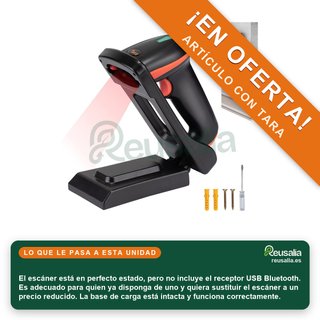 CON TARA - Escáner Tera D5100-Z Inalámbrico Código Barras
