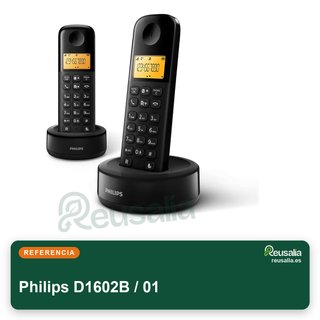 Teléfono Inalámbrico Philips D1602B / 01