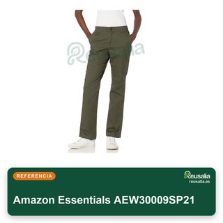 Pantalón Amazon Essentials Chino Mujer Sarga talla 42