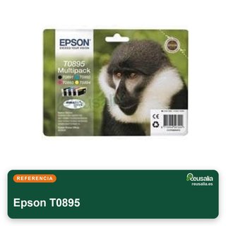 Tinta Epson T0895 Original Color Negro Pack