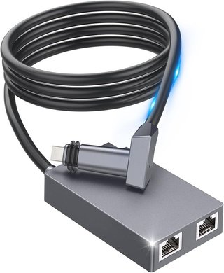 HYDOOD adaptador Starlink V2 2Puertos RJ45 Gigabit