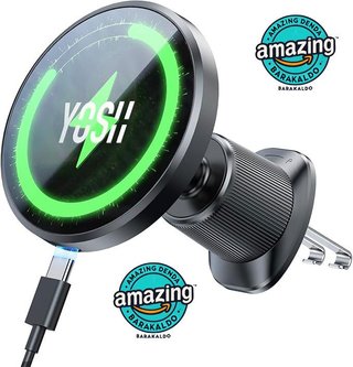 YOSH Cargador Magnetico Coche 15W