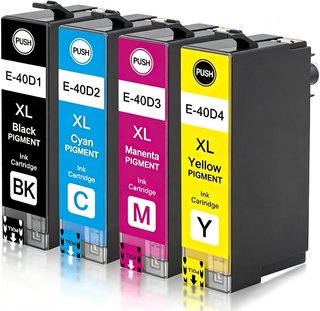 HENCEBUY T40D Cartuchos Epson SC‑T2100 T3100 4Pack
