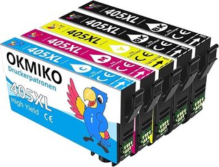 OKMIKO Cartuchos 405XL Multipack Epson WF-4820