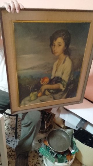 Cuadro al óleo con retrato