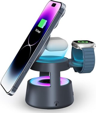 NEUTYPECHIC 5 en 1 Cargador Inalámbrico iPhone