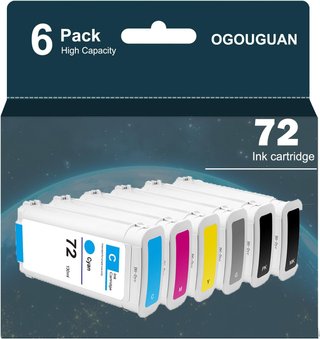 OGOUGUAN CAIDI HP72 Pack 6 PK MK GCMY HP T790