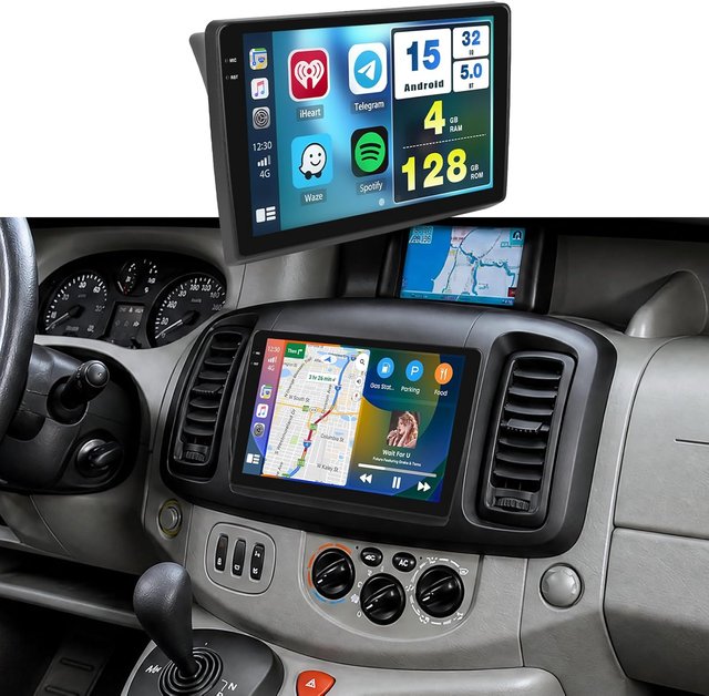 FULUKU 4+128GB Autoradio 10.1'' Android 15 Renault
