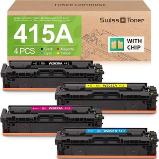 Swiss Toner 415A con chip HP MFP M479fnw 4 Pack
