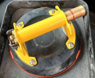 Ventosa para Vidrio con Mango Metálico
