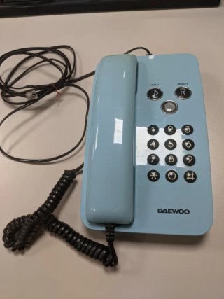 Teléfono Daewoo azul