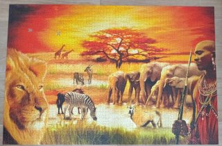 Puzzle 3000 Piezas Safari Atardecer