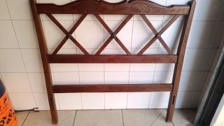 2 cabeceros madera 90cm