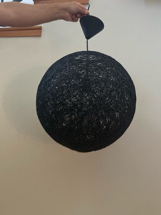 2 Lámparas Colgantes Negras