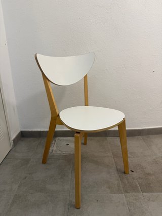 Silla Ikea Madera Blanca