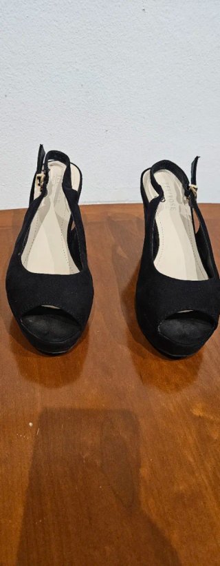 Sandalias fiesta plataforma negras