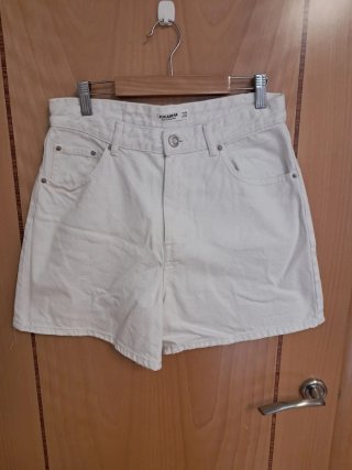 Shorts vaqueros blancos Pull&Bear