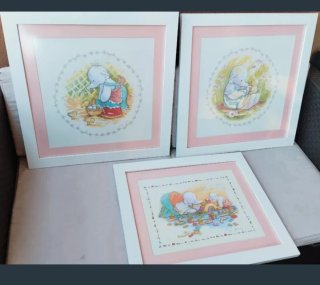 Cuadros infantiles elefantes (3 unidades)