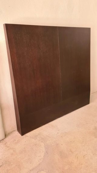 Cabecero madera maciza wengué