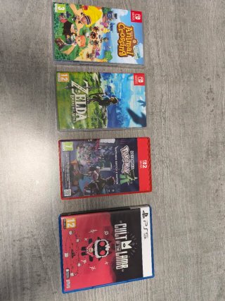 Pack 4 Videojuegos Nintendo Switch y PS5