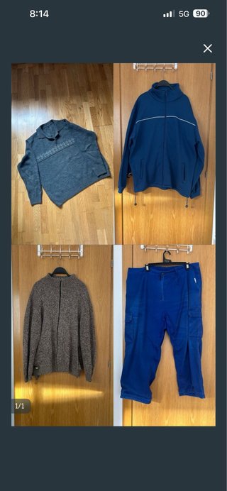 Lote de 4 prendas de hombre talla XXL