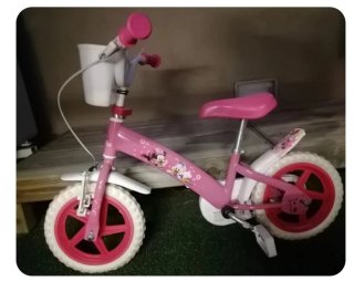 Bicicleta infantil rosa Minnie Mouse