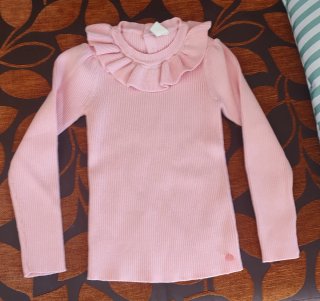 Jersey Rosa con Volante para Niña
