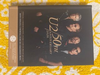 Moneda 2€ Conmemorativa U2 50th Anniversary