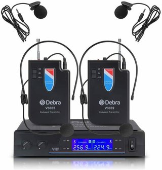 Microfonos inalambricos ,Debra V3002  de doble can
